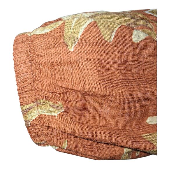 Ces Femme Boho Patchwork Long Sleeve Blouse Women's Size Small Relaxed Fit Top - Picture 3 of 7